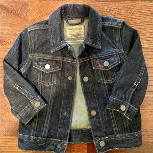 🚫SOLD🚫Polo Ralph Lauren Dark Blue Wash Denim Jean Jacket, size 18 months.